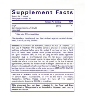 Pure Encapsulation DHEA 25mg