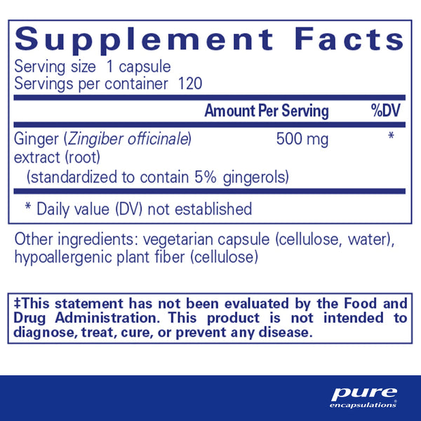 Pure Encapsulations Ginger Extract