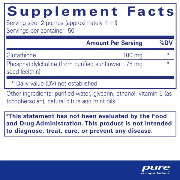 Pure Encapsulations Liposomal Glutathione Liquid