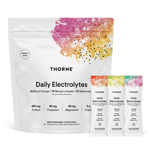 Thorne Daily Electrolytes 30 Individual Sticks Variety Pack.