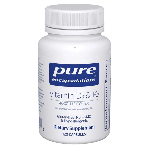 Pure Encapsulations Vitamin D3 + K2 4000 IU / 100mcg